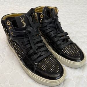 Yves Saint Laurent Leather Sneakers Made in Spain Size 36